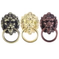 thumbnail image 3 of HINTRMENT 4pcs Lion Head Pull Handle Knobs Decorative Gold for Home Renovation, 3 of 7