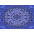 thumbnail image 1 of Ahgly Company Machine Washable Indoor Rectangle Transitional Light Slate Blue Area Rugs, 3' x 5', 1 of 7