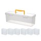 thumbnail image 2 of Spice Storage Box | Food Grade Plastic | Yellow | Kitchen Cabinet Organizer | Portable Handheld Seasoning Container | Sealed Moisture Proof | 13.58x3.70x4.72 in | 1 Pc, 2 of 6