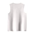 thumbnail image 4 of Women's Padded Tank Top Wide Strap Built-in Bra, Slim Fit Sleeveless Summer Vest, Solid Color Base Layer, Shoulder Shaping Ribbed Shirt, Breathable Camisole, 4 of 7