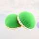 thumbnail image 1 of WEUVEB 2Ud Alfiler Verde Con Borde De Encaje Para Uso En Coser Y Trabajo De Tela, 1 of 6