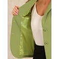 thumbnail image 6 of INSPIRE CHIC Women's Work Blazer Lapel Collar Long Sleeve Jacket Suit Blazer M Matcha green, 6 of 7