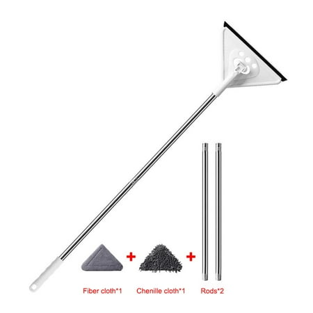 

Telescopic flat mop for cleaning windows double-sided window cleaning brush multifunctional glass wiper household cleaning products