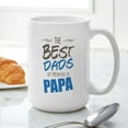 thumbnail image 6 of CafePress - Great Dads Get Promoted To Papa Mugs - 15 oz Ceramic Large White Novelty Mug, 6 of 6