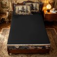 thumbnail image 4 of Erosebridal Rustic Bear Wildlife Zipper Twin Comforter Sets with Fitted Sheet and 2 Pillowcases for Women Men, Cabin Pine Tree Zipper Bedding Set, Black Reversible, 4-Piece, 4 of 7