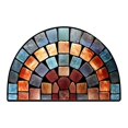 thumbnail image 4 of CHENMEI Entrance Door Mat Welcome Mat Front Door Rugs Outdoors Semicircle, 4 of 4