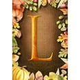 thumbnail image 2 of America Forever Fall Monogram Garden Flag Letter L 12.5 x 18 inches Double Sided, Pumpkin Autumn Leaves Harvest Seasonal Outdoor Decor, Holiday Outside Yard Decorations, 2 of 5