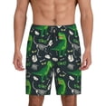 thumbnail image 3 of Lsque Dinosaur and Bone Mens Sleep Pajama Shorts,Short Pajama Pants, Cotton Ultra-Soft Knit-3X-Large, 3 of 9