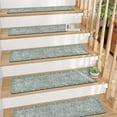 thumbnail image 6 of Light Green Stair Treads Non Slip 15PCS 8"x30" Carpet Stair Treads for Wooden Steps, Rubber Backing Stair Runner Washable Safety Carpet for Stairs, Indoor Staircase Step Treads, 6 of 7