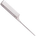 thumbnail image 5 of Peine para peinar el cabello con punta metálica precisa para seccionar, para uso en salones y en casa, color gris plateado., 5 of 5
