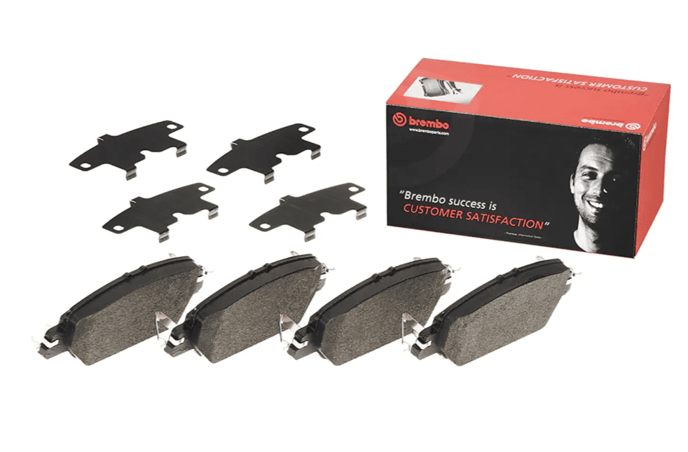 Brembo P28097; Brake Pad; PRIMELINE; FMSI Number D2037-9268; Low-Metallic; Set Of 4