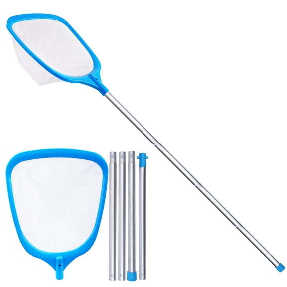 TidyMister Hot Tub Skimmer Spa Net with 5ft Aluminum Pole Ultra Fine Mesh Net Handy Pool Skimmer for Small Above Ground Pools