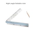 thumbnail image 2 of 1pc Acrylic Transparent Folding Scale Plastic Student Drawing Ruler, 2 of 4