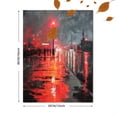 thumbnail image 3 of Cityscape Street Painting Canvas Wall Art，Modern Decor for Living Room Bedroom Office Hotel, 3 of 8