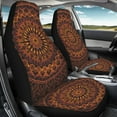 thumbnail image 4 of Yuyamidu Boho Flower Blossom Car Seat Covers Front Seats Only Orange Car Front Seat Protective Cover Waterproof Seat Covers for Cars Trucks SUVs Auto Interior Accessories, 4 of 6