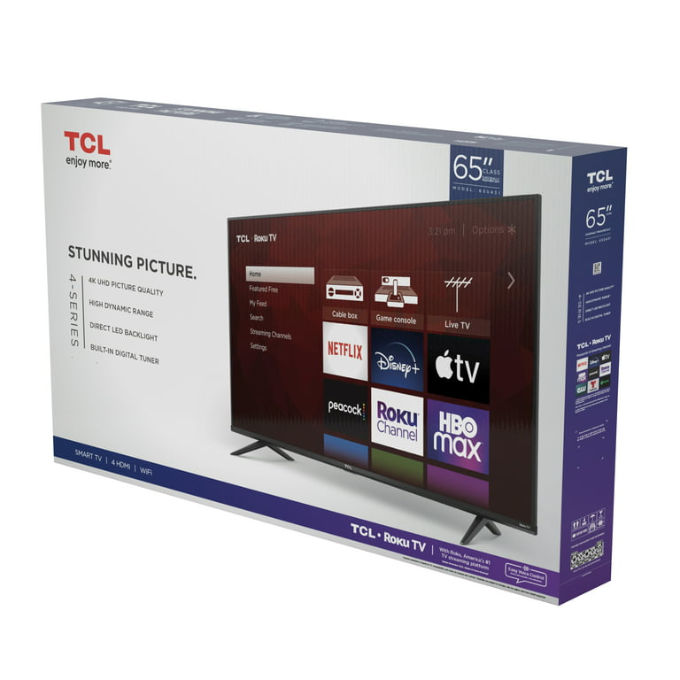TCL 65 Class 4-Series 4K UHD HDR Roku Smart TV – 65S431 