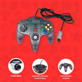 thumbnail image 2 of Atomic Purple Wired N64 Controller [Old Skool], 2 of 6