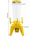 thumbnail image 2 of 3L/101.45Oz Mimosa Tower Dispenser, Drink Dispenser Tower with Ice Tube & 3 Colors LED light, 3 Faucets Detachable Beer Beverage Dispensers for Oktoberfest Parties Bars Pubs Restaurants - Gold, 2 of 18