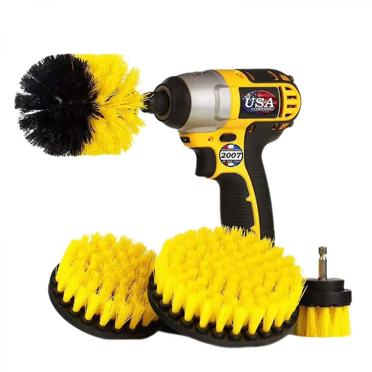 4 Pack Drill Brush Set,power Scrubber Brush Cleaning Brush,drill Brush