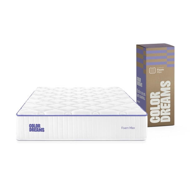 Colchón Queen Color Dreams Max Foam | 28 cm | Firmeza media | Caja | Certificado
