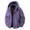 #Purple, variant on DPTALR Men's Solid Color Waterproof Workwear Jacket with Long Sleeves ,Hood ,Multiple Pockets,Black,XXXXL