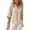 Khaki, variant on Long Sleeve Tops for Women 3/4 Sleeve Front Short Back Long Side Slit Long Hoodie Womens Shirts V-Neck Loose Casual Top