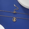 thumbnail image 4 of EUEAVAN Gold Yoga Round Pendant Necklace Stainless Steel Jewelry, 4 of 7