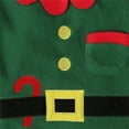 thumbnail image 5 of Toddler Boys Christmas Elf Christmas Santa Outfits with Santa Hat Xmas Clothes for Baby Boys Girls 12-18 Months, 5 of 8