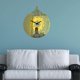 thumbnail image 3 of Decoración de reloj ed, reloj ed silencioso hecho a mano, funciona Oro Zulema Reloj de pared, 3 of 8
