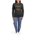 thumbnail image 4 of CafePress - Cicadas We Are Cicadas Hear Us Roar Flying Insects - Women's Long Sleeve Charcoal Gray Pajamas, 4 of 7