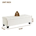 thumbnail image 2 of Noble House 50"Storage Ottoman Bench Modern Entryway Benchs Foot Rest, 2 of 10