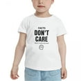 thumbnail image 2 of Facts Don't Care About Your Feelings Cute Toddler Tshirts for Boys Girls (White, 3T), 2 of 5