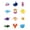 C, variant on Goowood Animal Refrigerator Magnets for Toddlers 12 piece 3D PVC Educational Learning Toys with Full Magnetic Back for Fridge Whiteboard