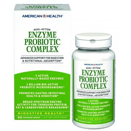 American Health enzyme probiotique Capsules complexes, végétarien, 90 Ct