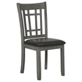 thumbnail image 3 of DPlus Padded Dining Side Chairs Medium Grey and Black (Set of 2), 3 of 6