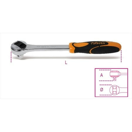 

Beta Tools 009200882 920 & 55 - 0.5 in. Drive Reversible Ratchet- 72 Teeth