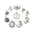 thumbnail image 3 of 100 piezas de de aleación de plata, surtido de joyería, colgantes, de plata , collar, abalorio hecho , bricolaje,, 3 of 6