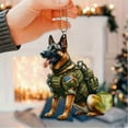 thumbnail image 1 of Llavero Colgante de Perro Pastor Alemán de Acrílico, con Diseño de Avión | Colgante Militar para Perros | Ligero y Resistente | Regalo para Amantes y Entusiastas de Los Perros, 1 of 6
