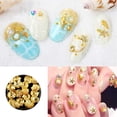 thumbnail image 5 of Kalolary 3 Boxes Nail Art Rhinestones Shiny Gold Metal for Nails Art Decoration, 5 of 5