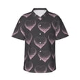 thumbnail image 1 of Fotbe pink hearts Camisa Hawaiana para Hombre Unisex – Camisa Casual de Verano con Botones de Manga Corta de Algodón y Lino,Large, 1 of 7