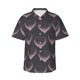 thumbnail image 1 of Balery pink hearts Camisas hawaianas de manga corta para hombre, camisas playeras de corte holgado, camisas de vacaciones con botones,Large, 1 of 7