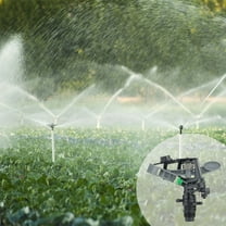 Luxcidy 1/2" Impact Sprinkler Adjustable 0-360Degree,Rotation Water Sprinkler Head for Garden Irrigation (Green)