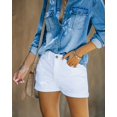 thumbnail image 2 of Pantalones cortos vaqueros Onlypuff blancos de cintura alta para mujer XXL, 2 of 4