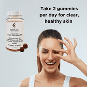 Clear Skin Sugar Free Complexion Gummy, Healthy Skin Support, Vitamins A, Zinc, B5 Pantothenic Acid, Dandelion, Aronia, Licorice, Strawberry Mango Flavor - 60 Count (Pack of 1)