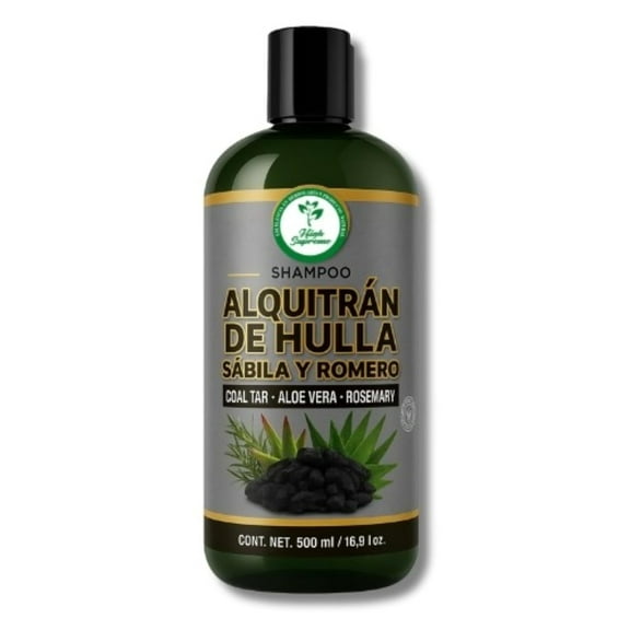Alquitrán de Hulla, Sábila y Romero Shampoo (Coal Tar, Aloe Vera & Rosemary) 16.9 fl oz – Anti-Itch & Purifying Formula – Calming & Hydrating Care for Hair & Scalp – Viral, Refreshing Herbal Blend
