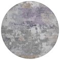 thumbnail image 2 of Addison Rugs Chantille Indoor/Outdoor Transitional Abstract Gray Machine Washable Round Rug, 8' x 8', 2 of 8