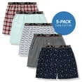 thumbnail image 2 of Badger Smith - Men's Boxer Shorts, Comfortable Cotton Boxers, 100% Cotton Print and Plaid Boxers For Men, Multi Pack - Large, 2 of 9