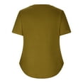 thumbnail image 5 of Timegard Womens Tops Casual Slim Fitting Comfy V Neck Short Sleeve Tee Blouse Summer Travel Tunic Tops, 5 of 6