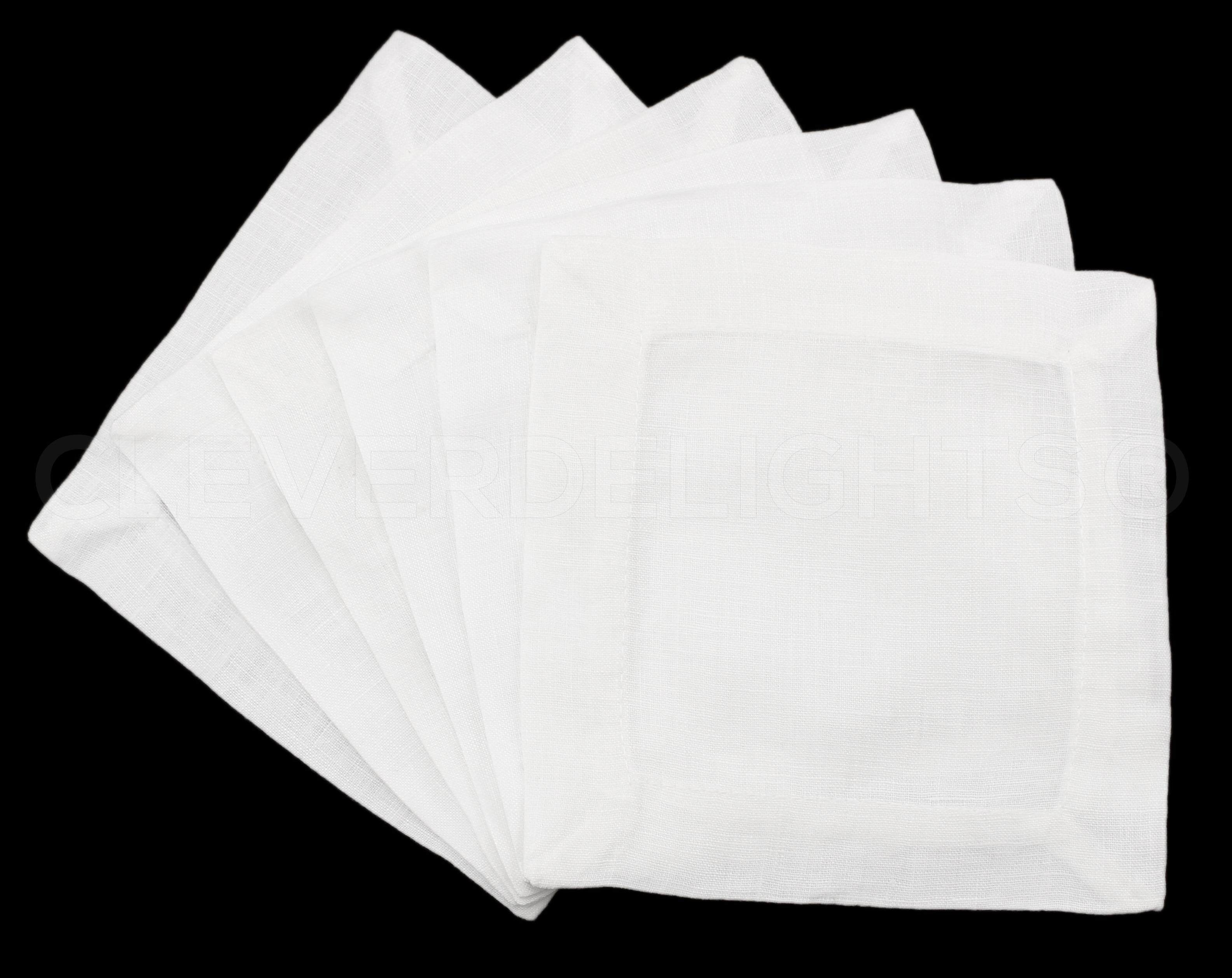 Personalized White Linen Napkins - Set of 12 – Give Wink