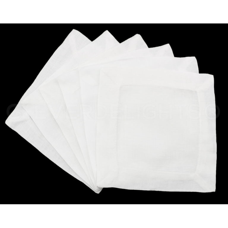 White linen napkins set / Cloth holiday napkins bulk / Custo - Inspire  Uplift